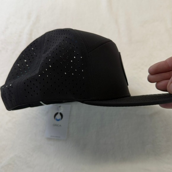 NWT ORCA Signature Men's Black/Blue Snapback Ballball Cap - Picture 6 of 8